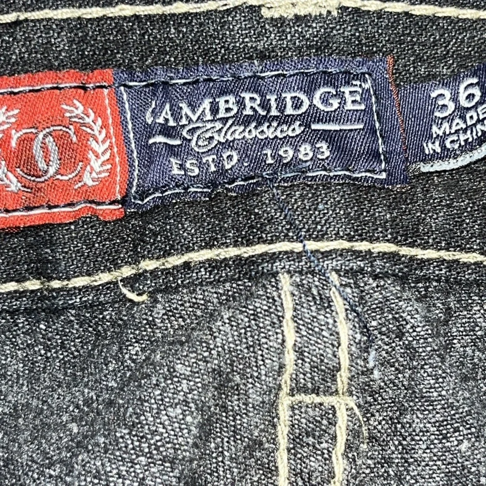 Cambridge Classics Men's Blue Jeans Size 36 Staight‎ Leg Dark Wash